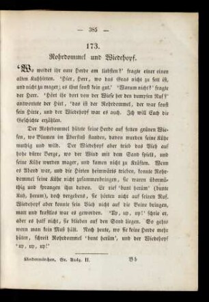 173. Rohrdommel und Wiedehopf.