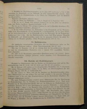 VII. Verkehr mit Kraftfahrzeugen.