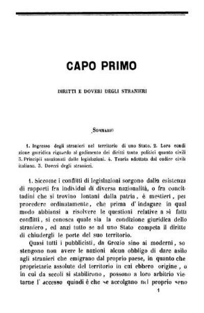 Capo Primo Diritti E Doveri Degli Stranieri