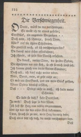 Die Verschwiegenheit