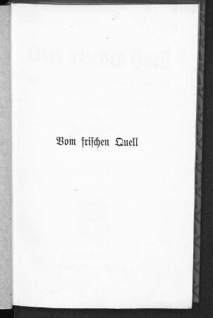 1: Vom frischen Quell : Sagen, Legenden und Geschichten aus der Eifel