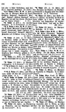 S. S. Victor et Soc. M. M. - Vigilius, Ep. Conf.