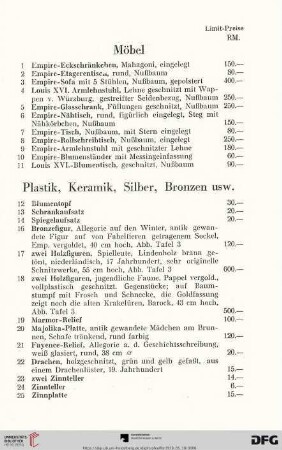 Möbel (Nr. 1-11)
