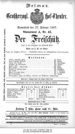 Der Freischütz