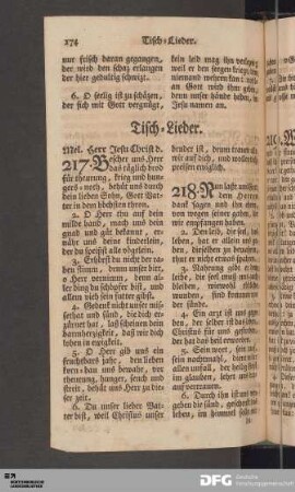 Tisch-Lieder