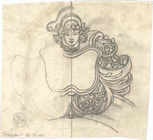 Pfann, Paul; Graphische Arbeiten - Kartusche (Teilansicht)