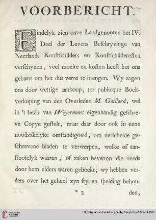 Voorbericht