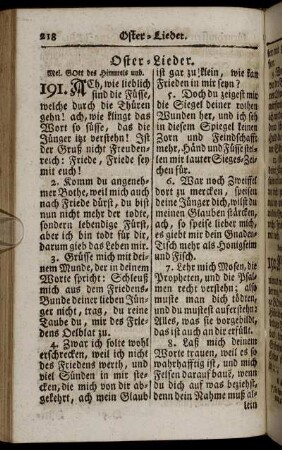 10. Oster-Lieder - 12. Pfingst-Lieder.