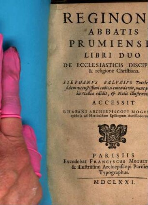 Reginonis Abbatis Prumiensis Libri Duo De Ecclesiasticis Disciplinis & religione Christiana