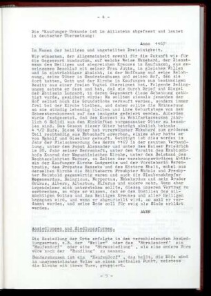 Ansiedlungen und Siedlungsformen
