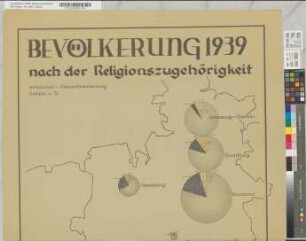Bevölkerung 1939 nach der Religionszugehörigkeit [(in Prozentangaben) für die britische Besatzungszone]. Landesplanungsgemeinschaft Rheinland