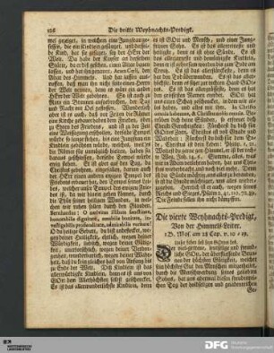 Die vierte Weyhnachts-Predigt.