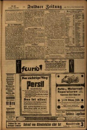 Zweite Ausgabe vom Sonntag, den 01. Juli 1923.