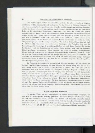 Physiologisches Verhalten.