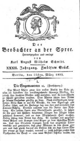 12. Stueck, 25. Maerz 1833