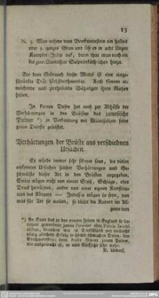 Verhärtungen der Brüste aus verschiednen Ursachen