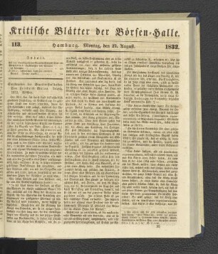 113. 27. August 1832