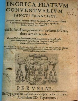 Minorica Fratrum Conventualium S. Francisci