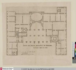 [Grundriss des Palazzo Barberini]