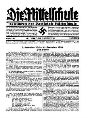 9. November 1918 - 12. September 1933 : Heil Hitler!
