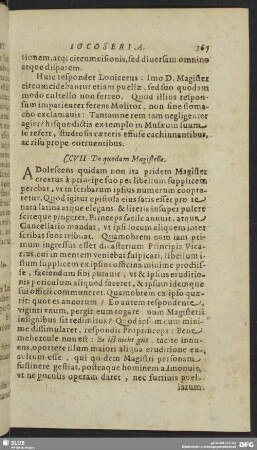 CCVII. De quodam Magistello
