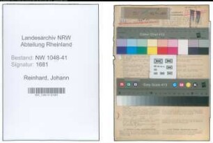 Entnazifizierung Johann Reinhard , geb. 06.08.1918 (Schlosser)