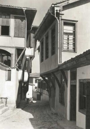 Plovdiv. Altstadt. Gasse am Nebettepe
