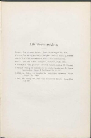 Literaturverzeichnis.