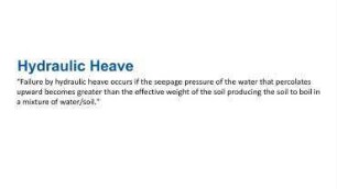 Hydraulic Heave: Model inside a laboratory
