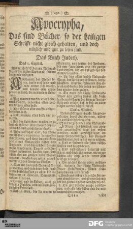Das Buch Judith.