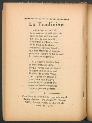 La Tradición
