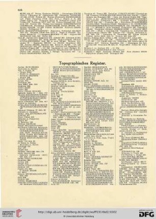 Topographisches Register