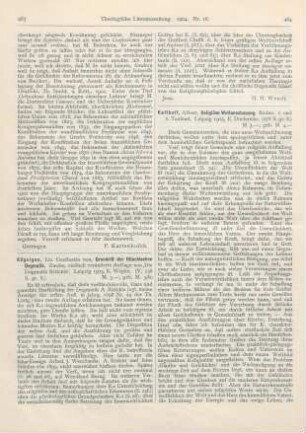 463-464 [Rezension] Kügelgen, Constantin von, Grundriß der Ritschlschen Dogmatik. 2., vielfach veränd. Aufl