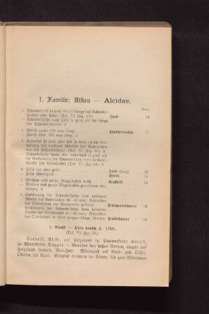 1. Familie: Alken - Alcidae.