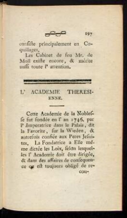 L'Academie Theresienne