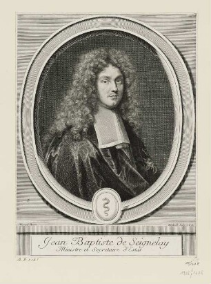 Jean Baptiste de Seignelay Ministre de Secretaire d'Estat
