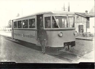 Die schmalspurige Spreewaldbahn Lübben - Cottbus : Transport und Kommunikation - Fahren. Ort: Błóta / Spreewald. Die schmalspurige Spreewaldbahn Lübben – Cottbus. Triebwagen seit 1935