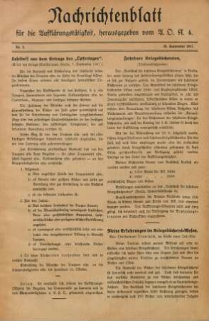 2.1917: Nachrichtenblatt
