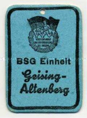 Betriebssportgemeinschaft (BSG) "Einheit", Geising-Altenberg