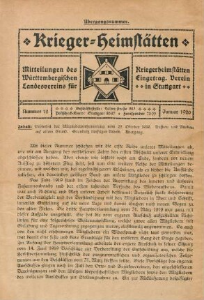 12.1920: Krieger-Heimstätten