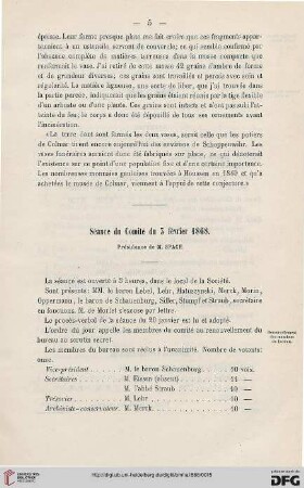 Séance du Comité du 3 février 1868