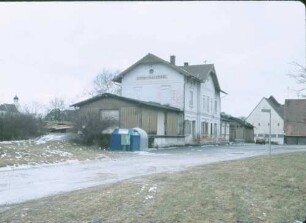 Untermarchtal Empfangsgebäude Bahnsteig Güterschuppen