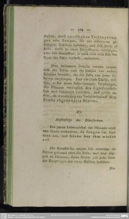 67. Stufenfolge der Blattformen
