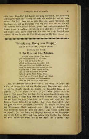 Kreuzigung, Kreuz und Kruzifix : (Fortsetzung und Schluß)
