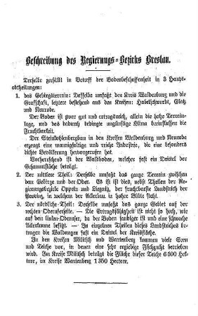 Der Regierungs-Bezirk Breslau