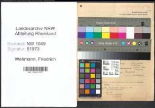 Entnazifizierung Friedrich Wehmann , geb. 08.06.1908 (Verwaltungsangestellter)
