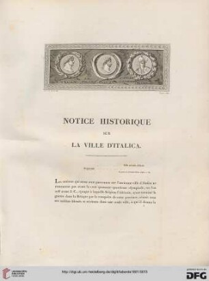 Notice historique sur la ville d'Italica