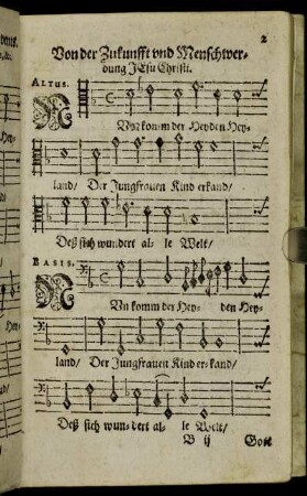 Von der Zukunfft und Menschwerdung Jesu Christi.