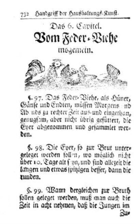 Das 6. Capitel. Vom Feder-Viehe insgemein.