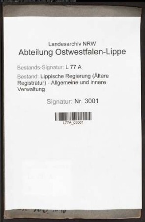 Neuvermessung der Bauernschaft Haustenbeck